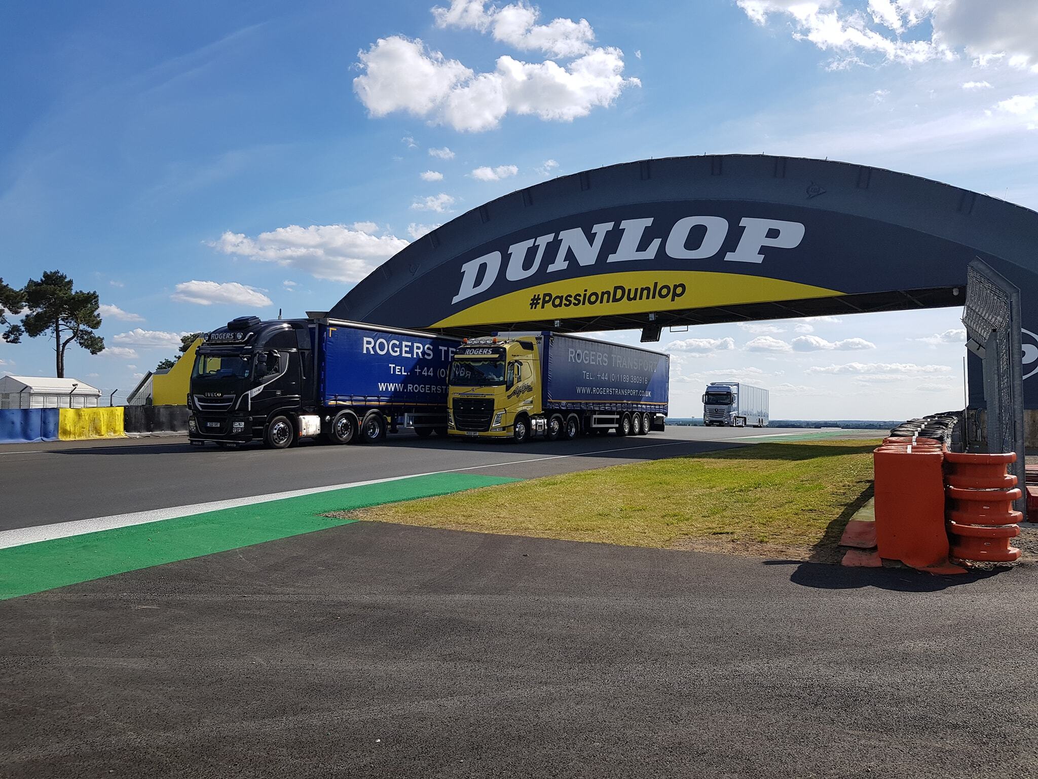 Rogers Transport lorries at an event venue