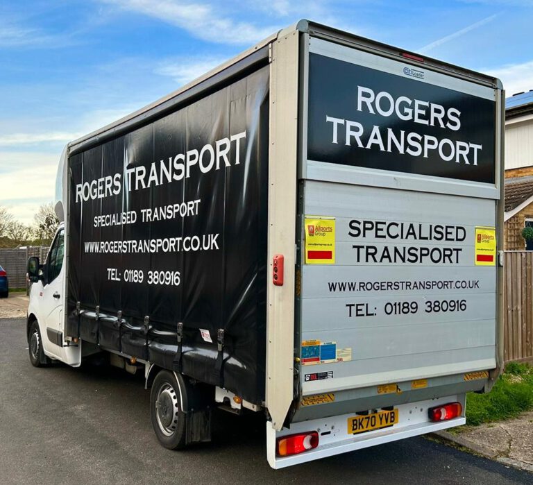 Rogers Transport 3.5 ton Luton curtainside with tail lift